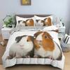 Luxury New 3D Print Animal Guinea Pig Cute Mouse Bedding Set Boys Girls Twin Queen Size Duvet Cover Pillowcase Bed Kids Adult