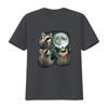 Raccoon T Shirt 3 Racoons Howling At Moon Funny Weird Cursed vintage Washed Slightly Comfortable Stretched