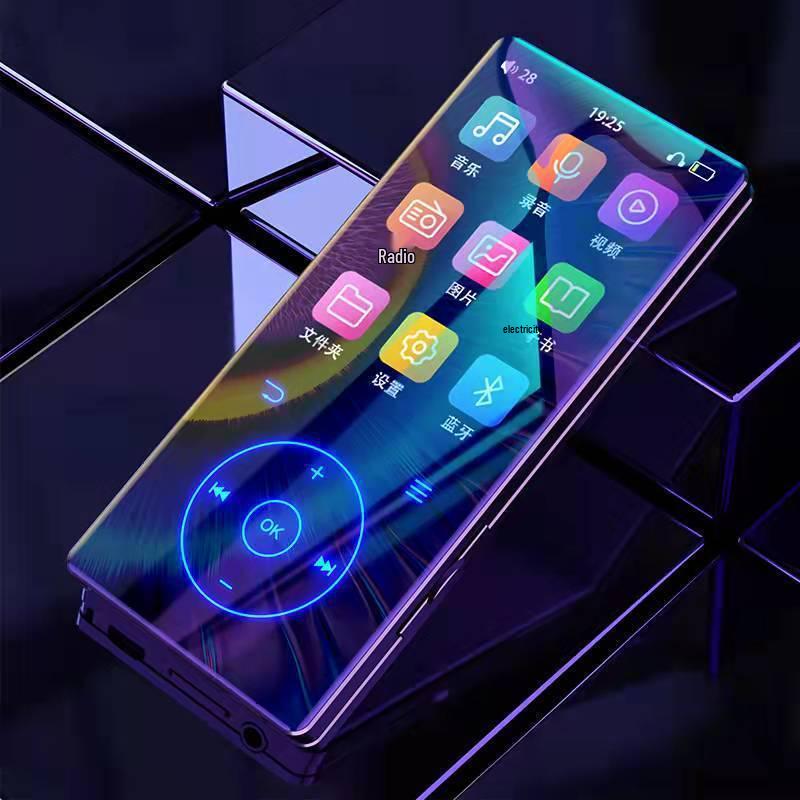 MP3-плеер Студенческая версия: P4 Сенсорный экран, Компактное, Ультратонкое Bluetooth-устройство для музыки и романов