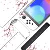 Full Set of Protective Sticker Stickers for PlayVital Switch OLED Custom Vinyl Sticker Skin Stickers for Switch OLED Console Dock Grip Cherry Models,