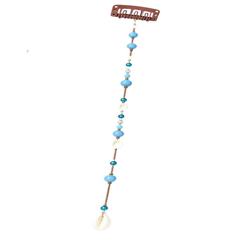 Lightweight Mermaid Starfish Bead Hair Clip Fashion Hair Accessory for Women Summer Travel Seaside Photography