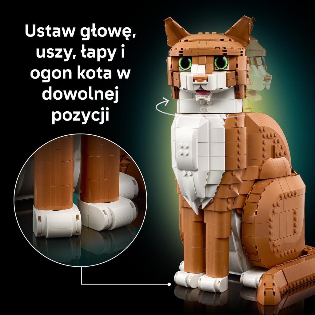 LEGO Ideas Ginger Cat 1755 Piece Set (21376)