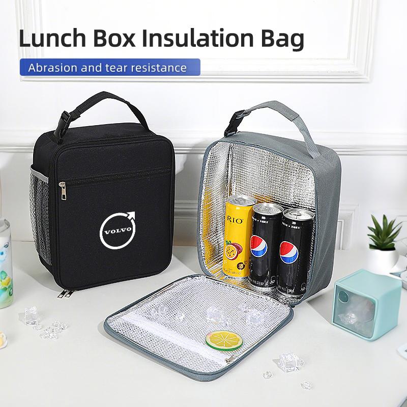 cujgl8 Car LOGO Travelling Lunch Bag Lunch Tote Bag Picnic Drinks Cooler Bag For Volvo XC40 XC60 XC70 XC90 V40 V60 V90 S60 S80 S90