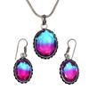 Tourmaline Set Gemstone Gift Wedding Party Bi-Color Pendant,Earring,Ring