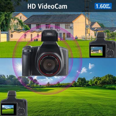 Портативная 1080P HD 16.0 Мегапикселей Сенсор Объектив с цифровым зумом 2.4" ЖК-экран HD Видеокамера USB 2.0 Зеркальная камера 140° Широкий угол