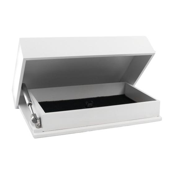 Парящая полка со скрытым отделением Современная деревянная парящая полка Настенное крепление Полка для хранения и демонстрации для гостиной, спальни, офиса