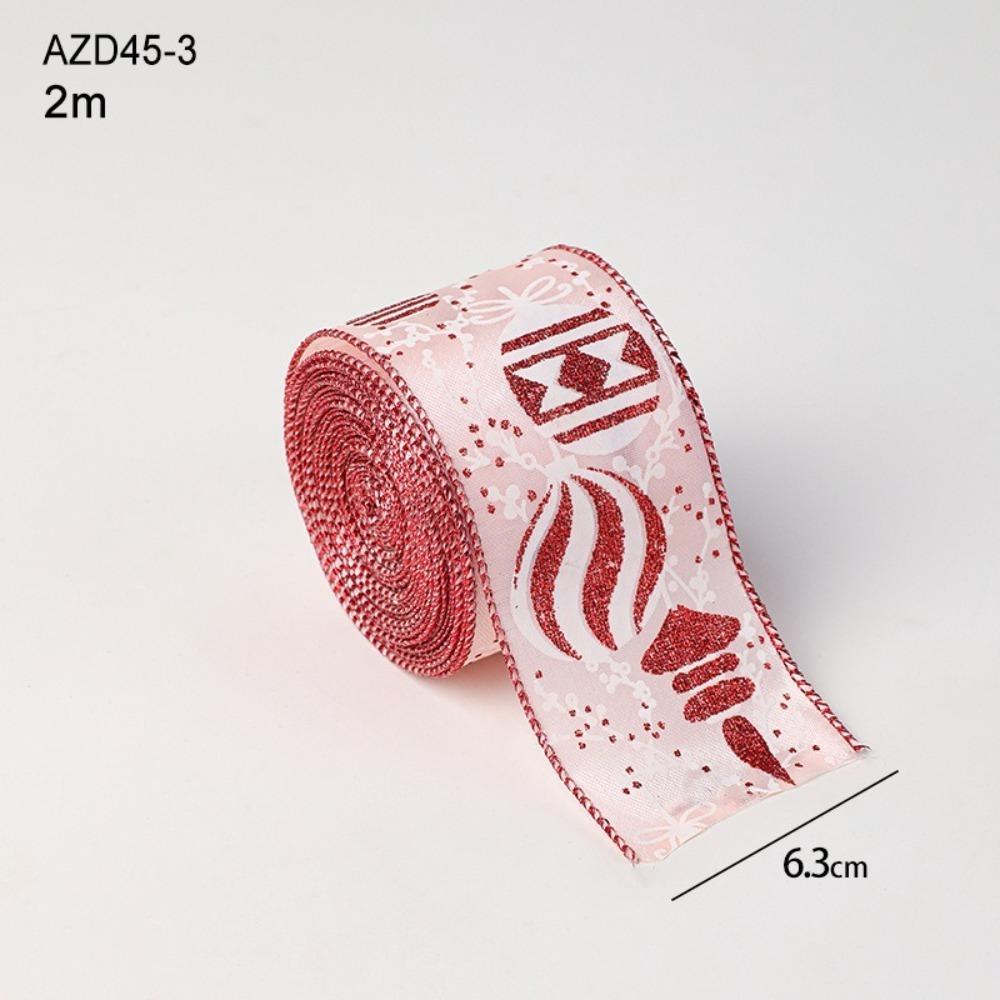 Сделай сам Тканевая лента-завиток Рождественский подарок Мешковинная лента Новая рождественская лента