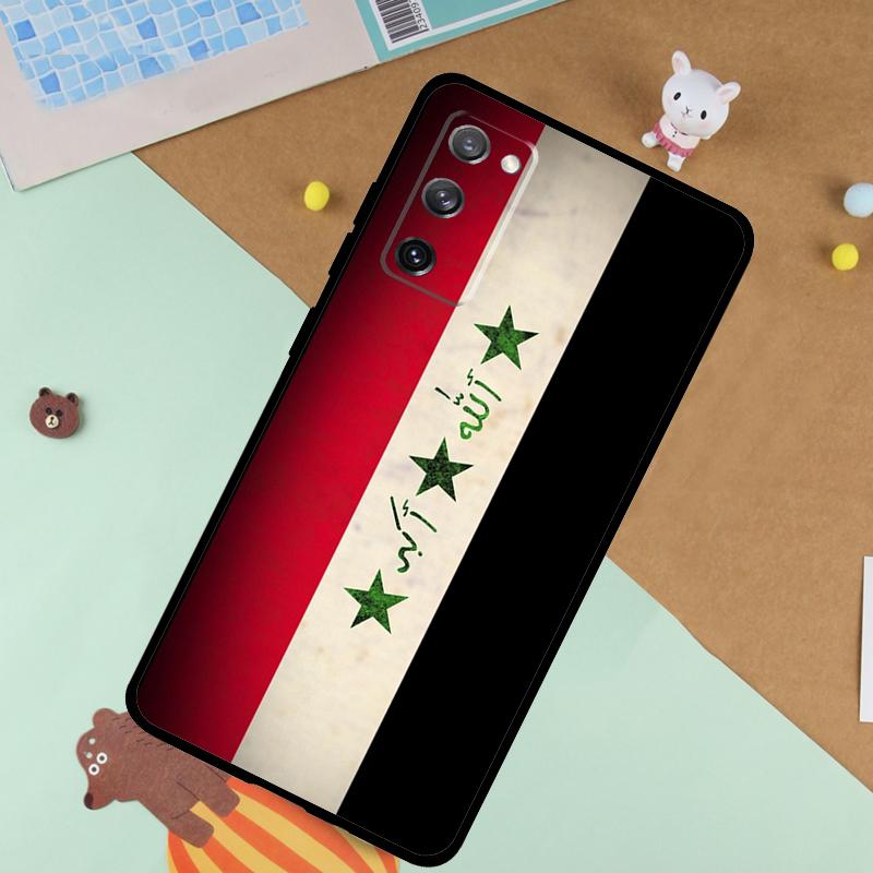 Мягкий чехол с флагом Ирака для Samsung Galaxy S25 Ultra S9 S10 S20 S21 S22 S23 S24 Plus S24 FE Funda Чехол