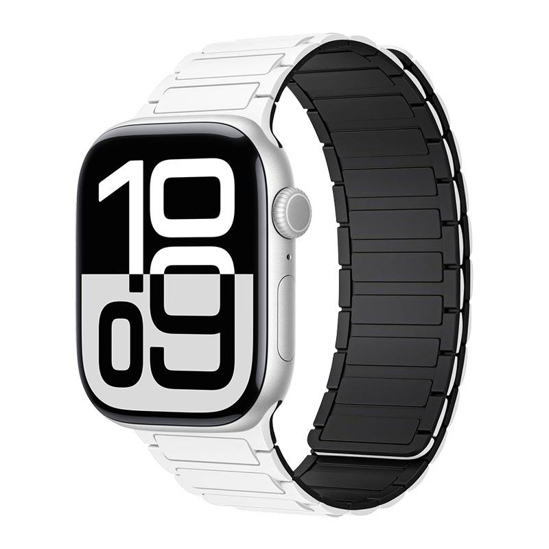 Магнитный силиконовый ремешок для Apple Watch Ultra 3 2 49мм 46мм 42мм 45мм 44мм 40 41мм Ремешок IWatch Series 11 10 9 8 7 6 SE Браслет