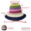 Модные летние женские панамы соломенные радужные вязаные крючком складные цветные солнцезащитные пляжные шапки ручной работы оптом