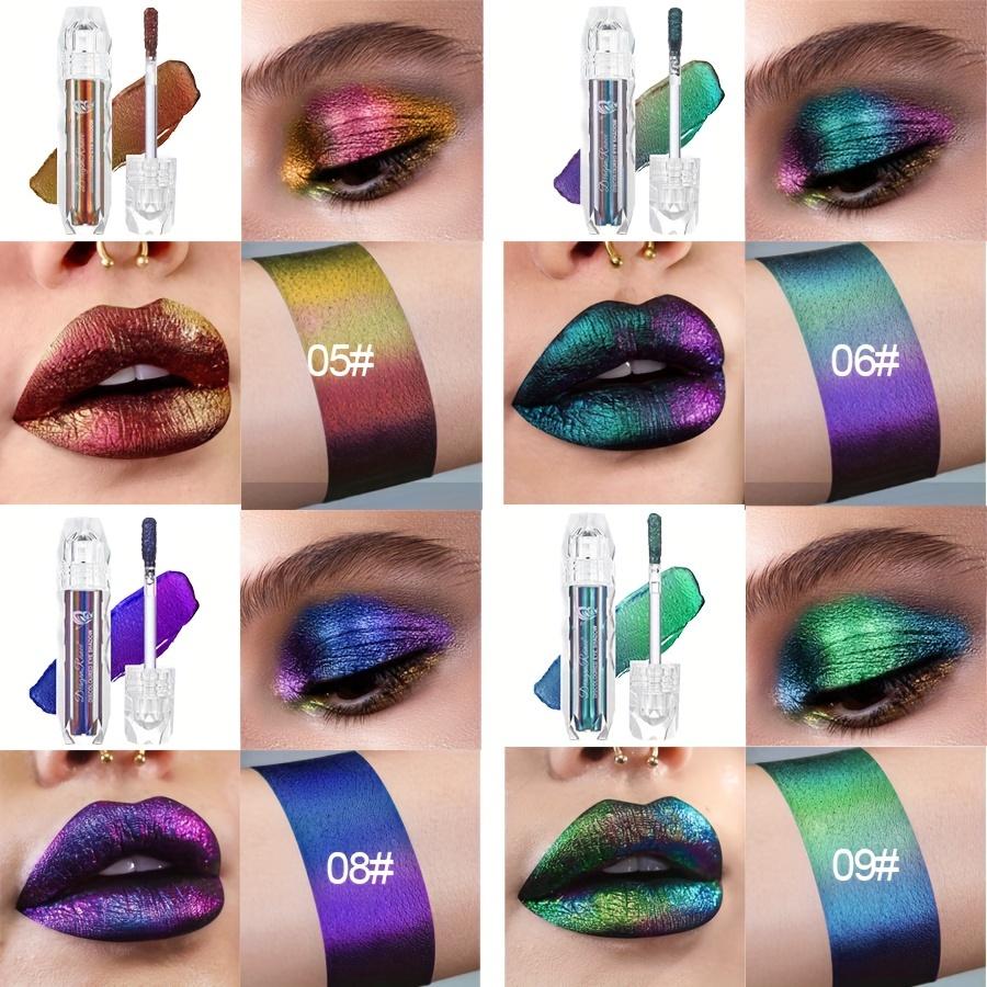 9-цветный металлический блеск для губ с эффектом хамелеона Lip Glzae High Shine Стойкая губная помада коралловых тонов для сценического и хеллоуинского макияжа