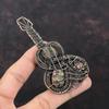 Copper Thulite Pendant Copper Wire Wrapped Pendant Guitar Pendant Thulite Jewelry Handmade Gemstone Pendant Copper Wire Jewelry Wedding Gift