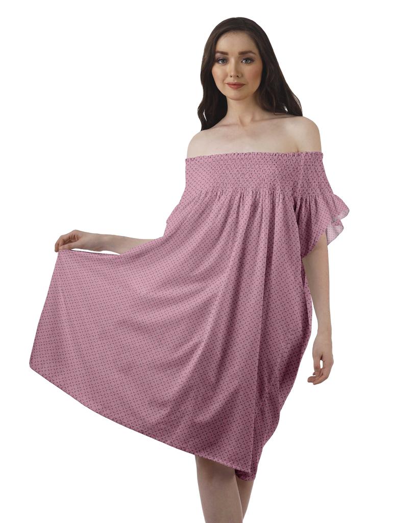 Moomaya Printed Poly Crepe Tunic Plus Size Womens Dresses Sleeveless Ladies