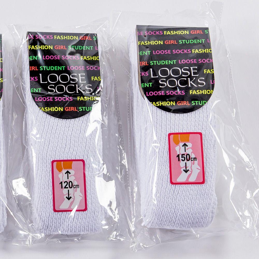 A Pair Loose Winter Leg Warmer 80/100/120/150cm Japanese JK Accessories Pile Pile Socks for Girl