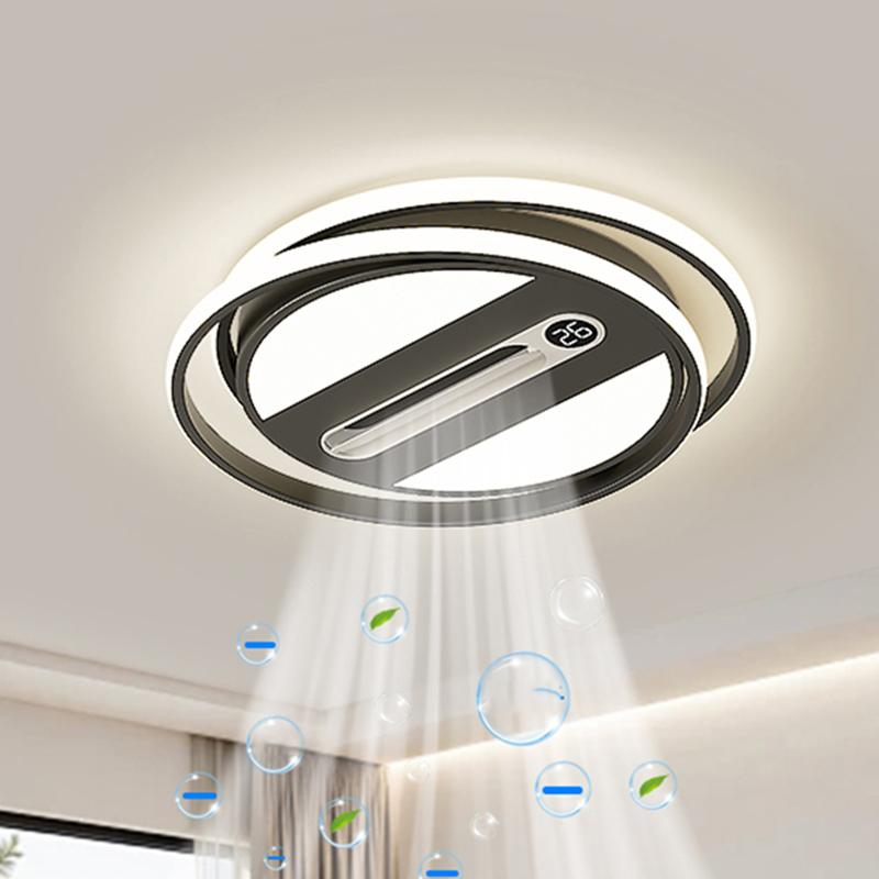 Modern lamps bedroom foldingfan ceiling fan with led light and control ceiling lamp for living room lighting