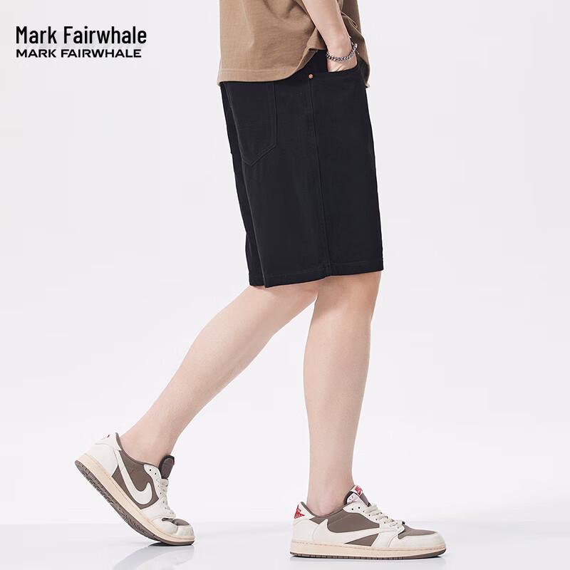 Mark Fairwhale Мужские летние свободные хлопковые джинсовые шорты