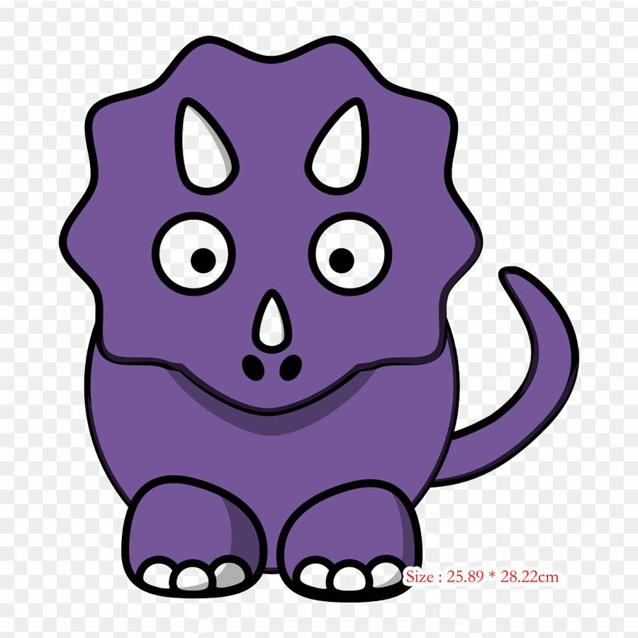 Cartoon Dinosaurs Heads Tyrannosaurus Rex Dinosaur Iron On Heat Transfer Printing Vinyl Patches Sticker for Clothes DIY Appliques Washable Patches