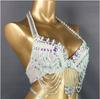 New Women's Belly Dance Costumes Senior Bra Belly Dancing Clothes Bellydance Bead Sequins Bra Top