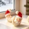 Форма для изготовления свечей с дизайном луны для рождественских DIY-проектов, Гибкий инструмент для сезонного домашнего декора и изготовления подарков