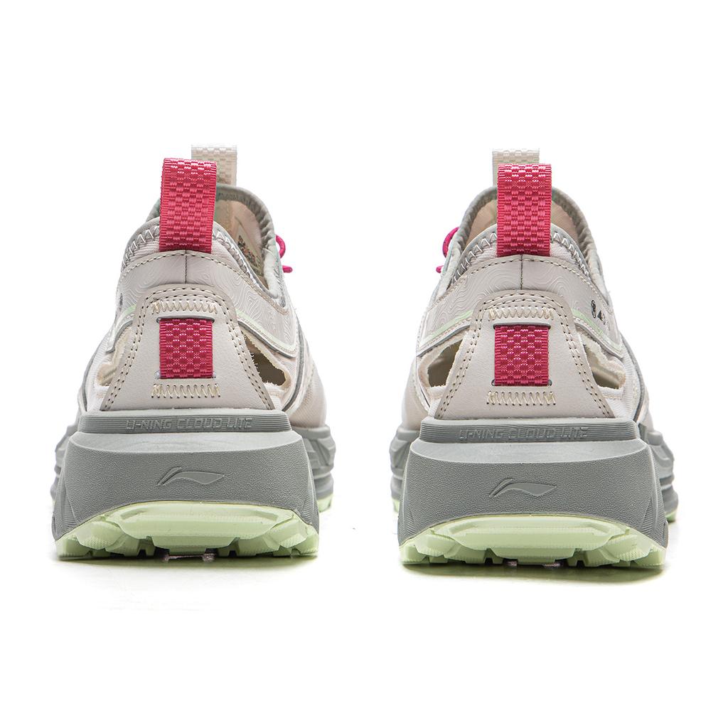 Li Ning Outdoor CF Tracing Женские низкие уличные кроссовки Rock White Gray AHUW004-1