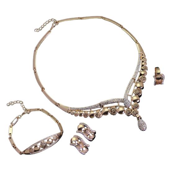 Модный комплект колье-колье, сияющий, очаровательный, изысканный