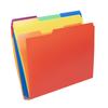 6-Pack File Folders Assorted Primary Colors Letter Size 1/3-Cut Tab Expandable Sturdy