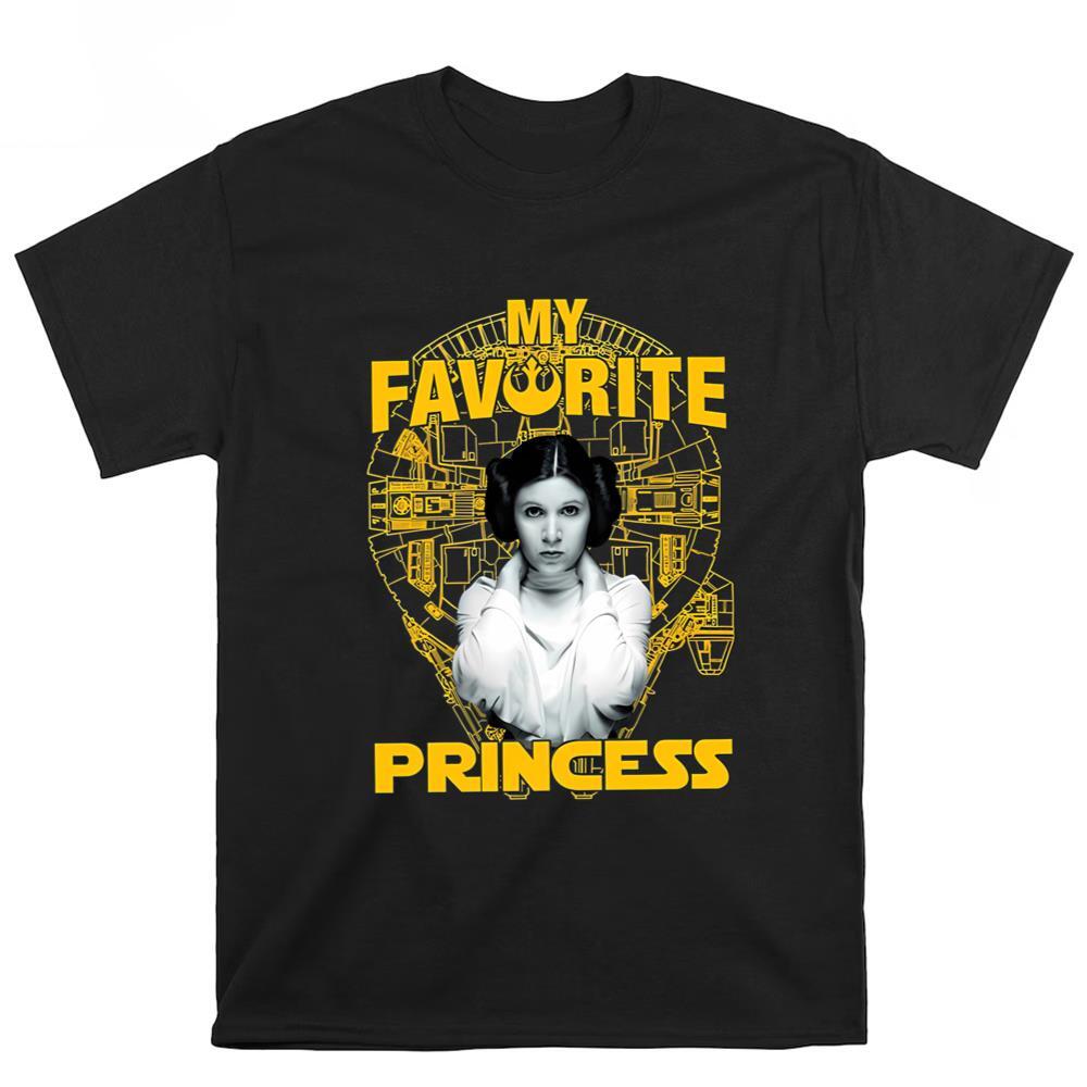 Princess Leia My Favorite Princess Short Sleeve Unisex T-Shirt S-5XL Unisex T-Shirt