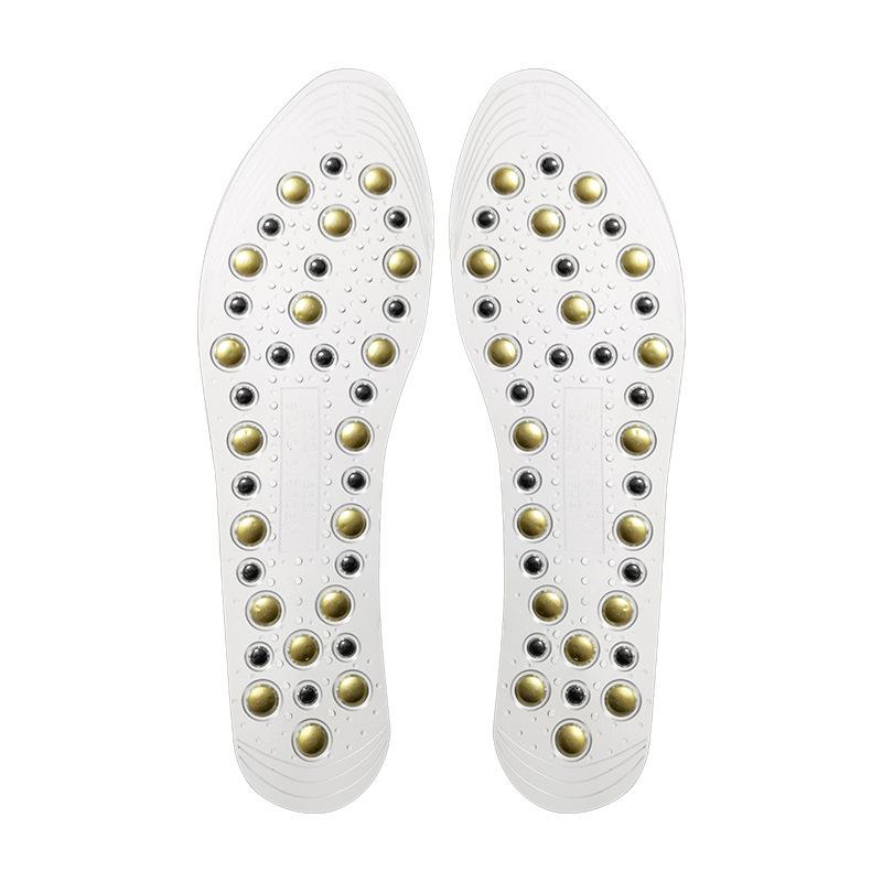 Магнитные акупрессурные стельки, циркуляция, земляные золотые массажные стельки, магнитные дышащие фитнес-акупунктурные массажные рефлекторные накладки на обувь