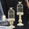 Iron Art Candlestick Home Decor Ornaments Candle Holder Ambience Birdcage Party Supplies