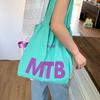 Light Weight Letter Shoulder Bag Nylon Tote Bags Simple Drawstring Bags  Ladies