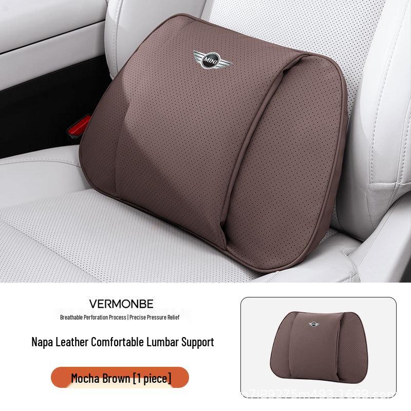 Compatible Headrest and Lumbar Support Cushion for BMW Mini Countryman/One/F54F60 - Neck Protection Pillow