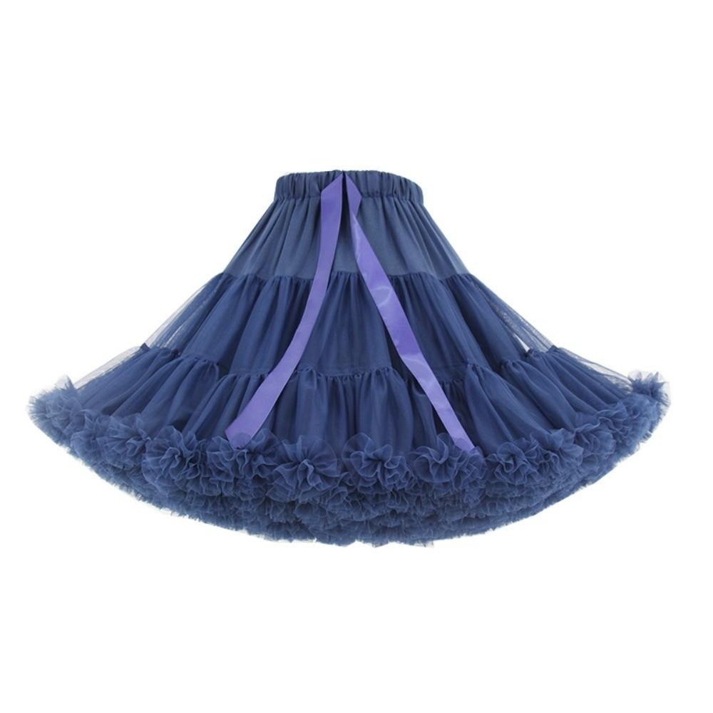 Pleated Design No Bone Petticoat 42cm 280g Hexagon Mesh Crinoline Dance Performance