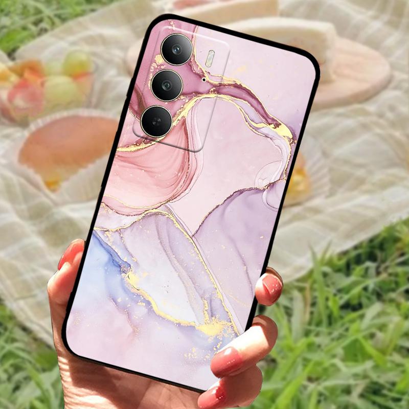 Чехол для Realme C75 Ударопрочный ТПУ Силиконовый Чехол для Телефона Для Oppo Realme C75 4G Fundas Бампер Чехол Модный Мягкий Защитный Корпус