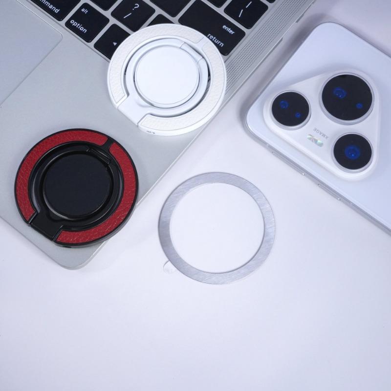Strong Double Sided Magnetic Multifunctional Car Phone Stand Leather Texture