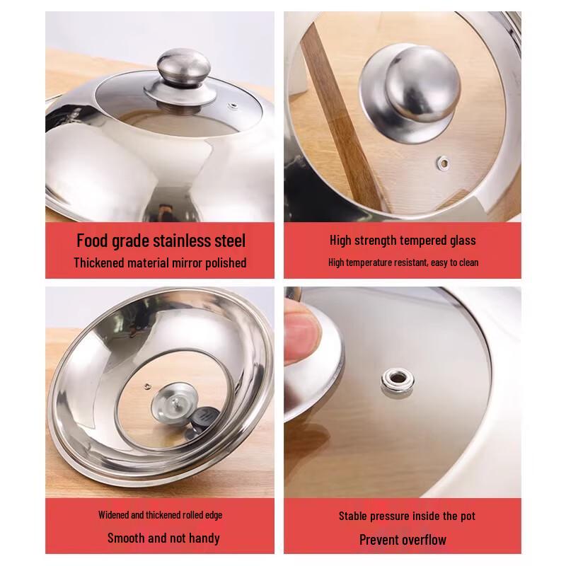 Zhaoran Stainless Steel Wok Lid