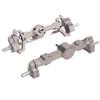 Front Rear Axles Aluminum Alloy Upgrade Parts 4 Wheel RC Axles for MN 90 99S Series Titanium Color
