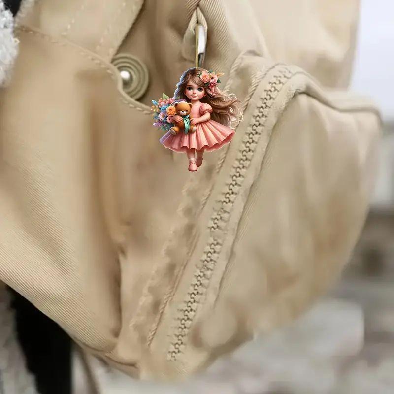 Ангел Причудливый Акриловый Подвесной Кулон Для Привлекательного Декора Зеркала Заднего Вида Салона Автомобиля