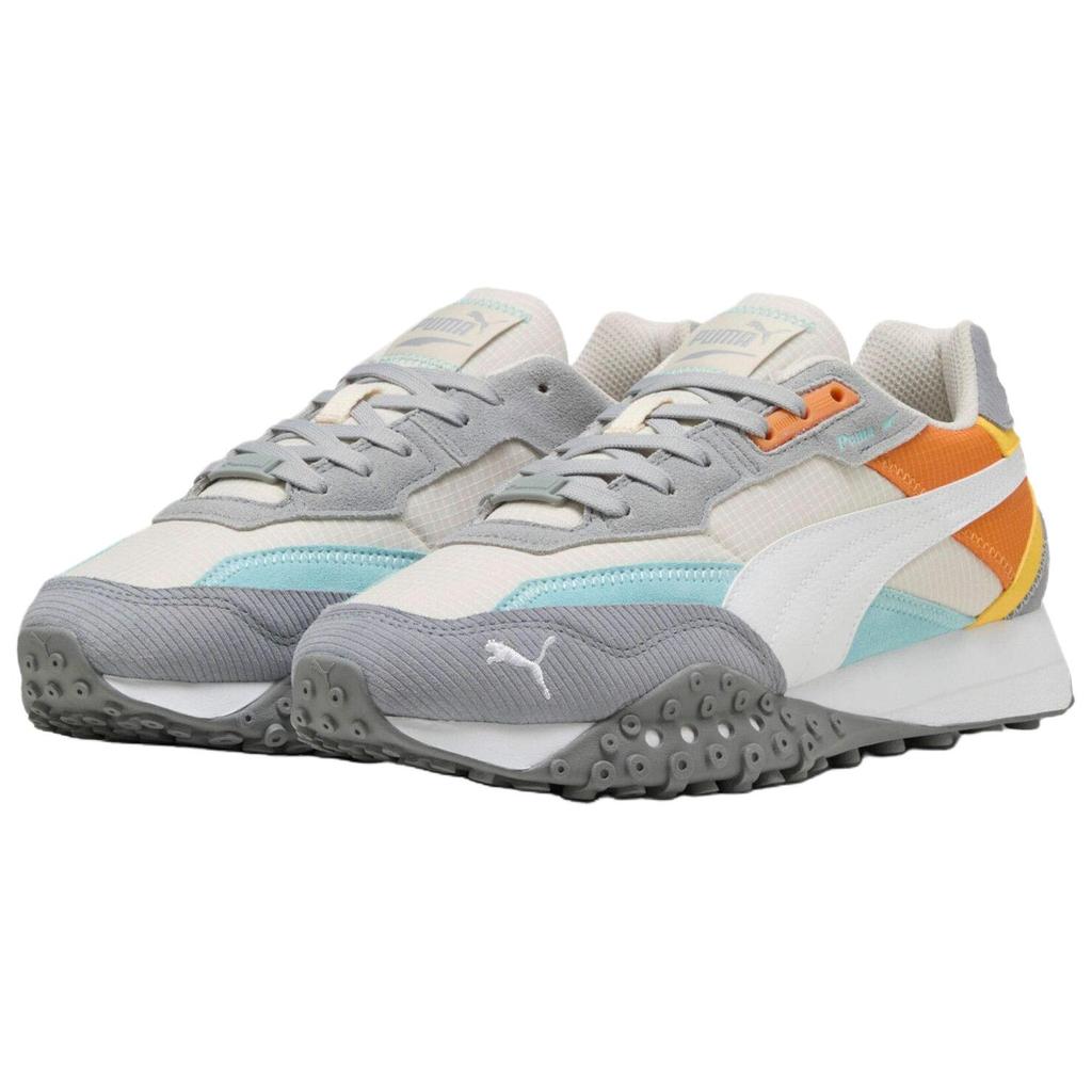 Puma Blktop Rider Mid Удобные Повседневные Кроссовки с Низким Верхом Мужские кроссовки Белый Серый 395907-08