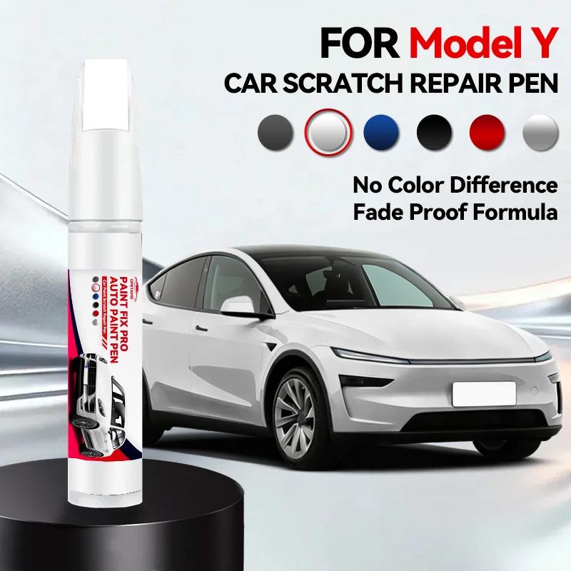 Car Exclusive Purpose For Tesla Model Y 1996-2026 Car Paint Repair Pen Car Touch Up Pen Black White Tesla Wheel Paint Repair Age