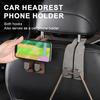 Крючок для подголовника автомобильного сиденья, держатель для телефона из искусственной кожи, сверхмощный многофункциональный универсальный внедорожник, автоматическое крепление на спинку сиденья, органайзер, вешалка для салона автомобиля