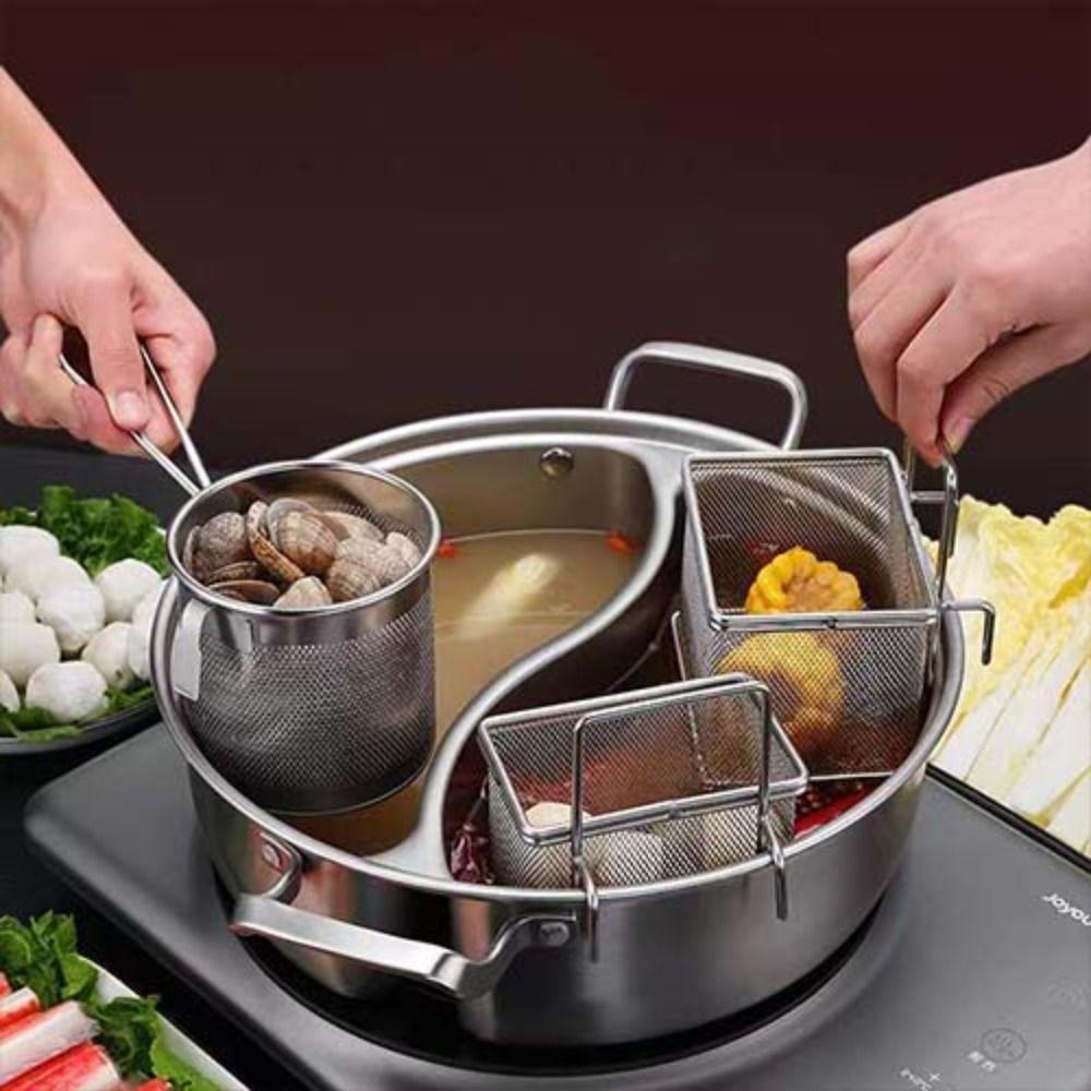 Магазин хот-пота Кухонные инструменты для приготовления пищи Корзина для жарки лапши Экран для вермишели Ложка для хот-пота Сетчатый фильтр