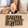 Chess Backgammon Board Folding Backgammon Game Sets Strategy Board Game Playing Pieces Dice Cups For Family