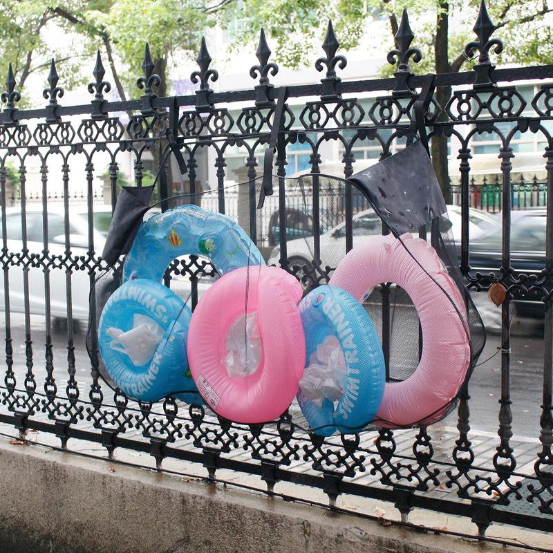 Сумка для хранения бассейна, большая емкость, надувные игрушки, сетчатый органайзер, кольцо для плавания, подвесная сетчатая сумка, футбольная баскетбольная сумка