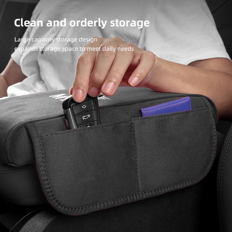 HNSCH1 Car Armrest Pad Armrest Box Height Increase Mat For MINI Cooper R56 F56 R50 JCW Cabrio Aceman Countryman Clubman Roadster Coupe
