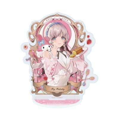 Necomi x Персонажи Sanrio 05 Моя Мелоди [Иллюстрация-коллаборация] Акриловая подставка
