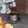 Двойная титановая кофейная кружка с ручкой, портативная, для улицы, для чая, 100 мл, современный минималистичный дизайн