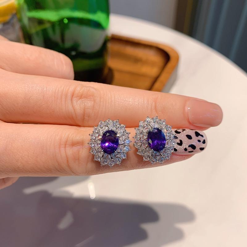 Sace Gems Классические кольца из медного сплава с цирконием, серьги, кулон, ожерелье, комплекты ювелирных изделий, подарки для свадебной вечеринки