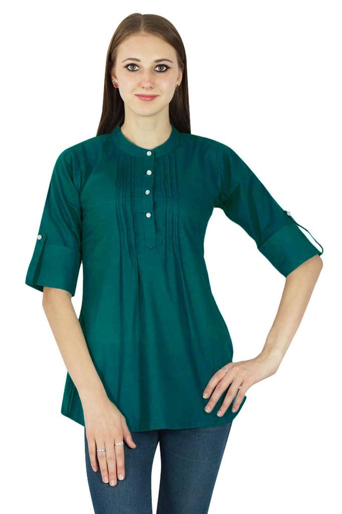 Boho Top Dress Solid Wear Casual Tunic Women Clothing Cotton Summer Sundress