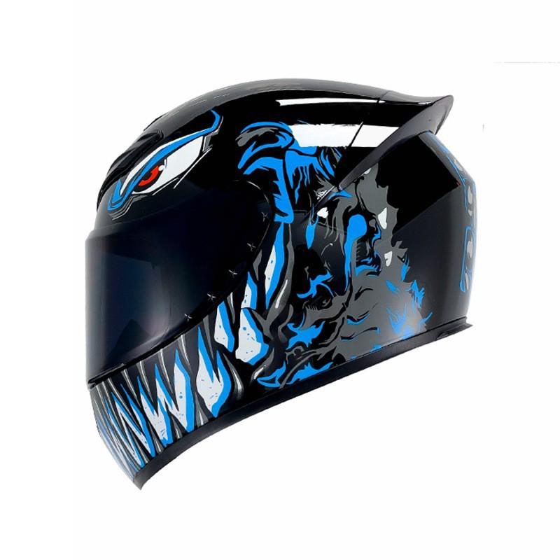 Full Face Motorcycle Helmet Men Women ABS Safety All Season Riding Scooter Electric Bike