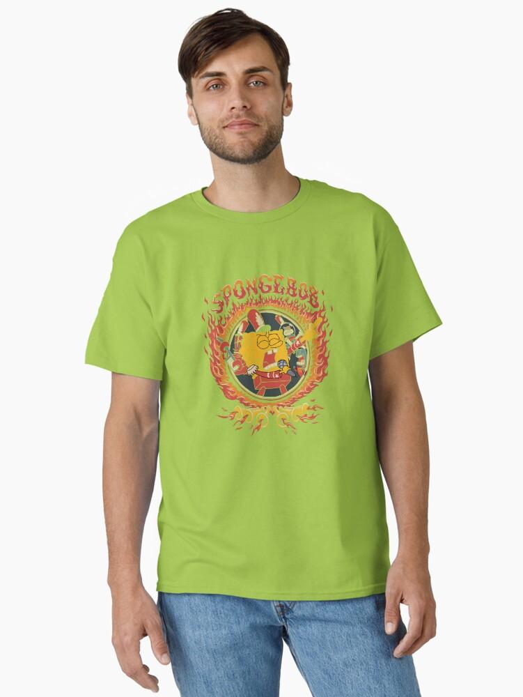 SpongeBob SquarePants SpongeBob SquarePants Fiery Band Poster Classic T-Shirt